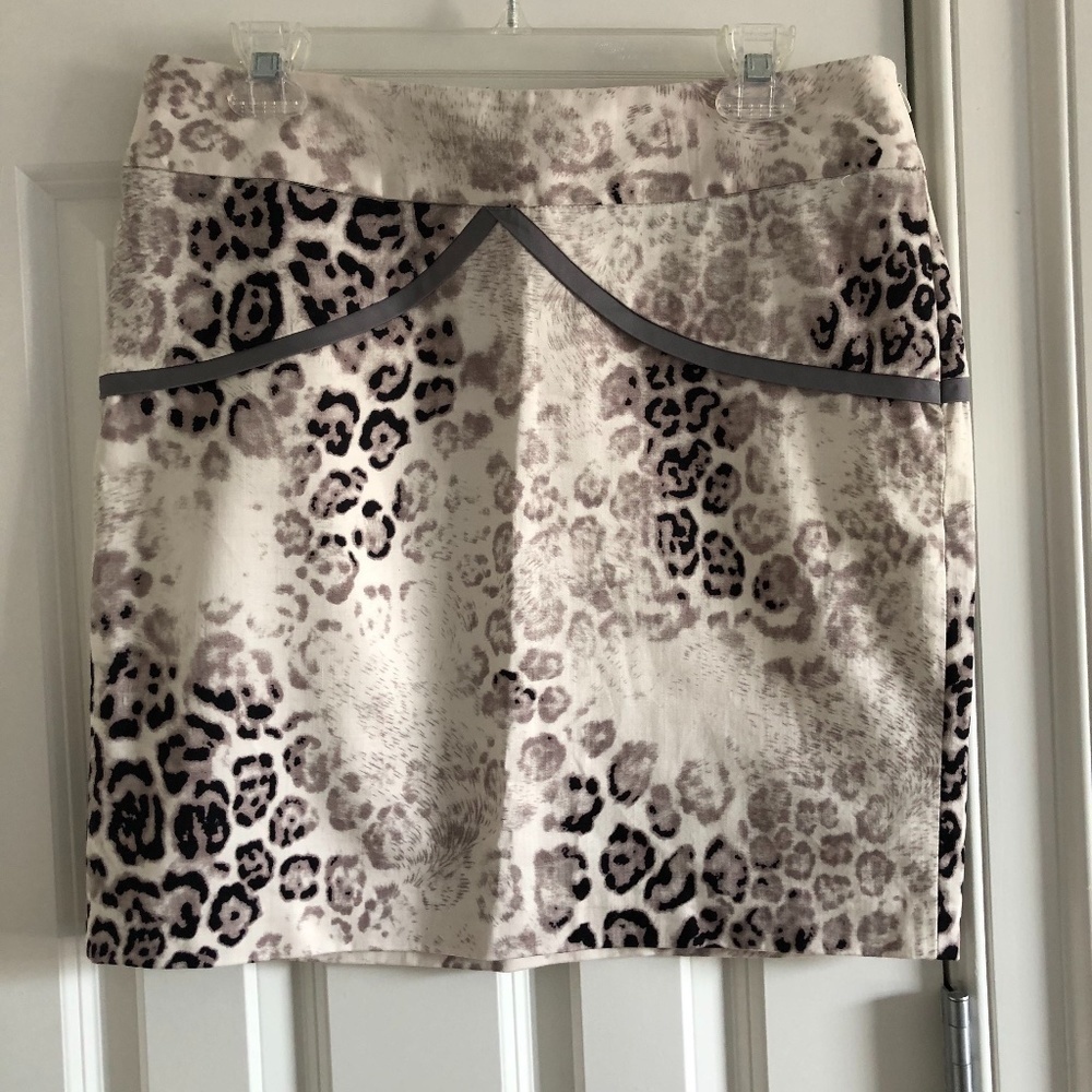 Emilio Pepe Animal Print Italian Pencil Skirt Size 10